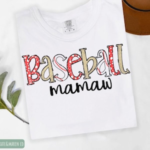 baseball mamaw png, grandma baseball sublimation