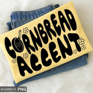 SVG PNG con acento de pan de maíz: Diseño divertido de vaquera del oeste (descarga digital)