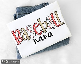 Baseball Nana PNG: Baseball Nana Design (Digital Download)