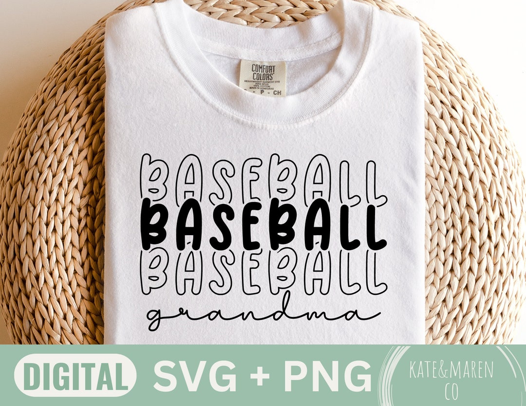 Baseball Grandma Svg Grandma Baseball Shirt Png Baseball Etsy