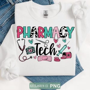 Pharmacy Tech Design: PNG (Digital Download)