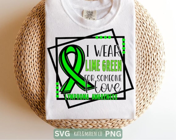 Lymphoma Awareness T Shirt - Lime Green Cancer Ribbon Lymphoma Awareness T Shirt - Lime Green Cancer Ribbon