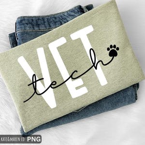 Vet Tech SVG PNG: Veterinary Technician Design (Digital Download)