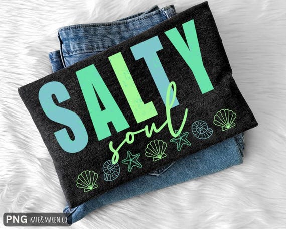 Salty Soul PNG: Summer Beach Vacation Design (Digital Download)