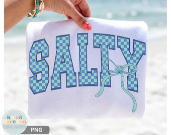 Salty Preppy Summer Beach Design: Vacation Coquette PNG, Sublimation (Digital Download)