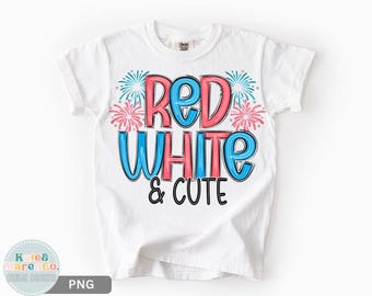 Kids Fourth of July PNG: Red White and Cute Design (Digital Download)
