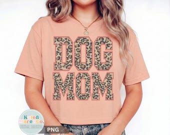 Leopard Dog Mom PNG: Dog Mama Design (Digital Download)