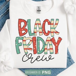 Black Friday Crew PNG: Funny Shopping Design (Digital Download)
