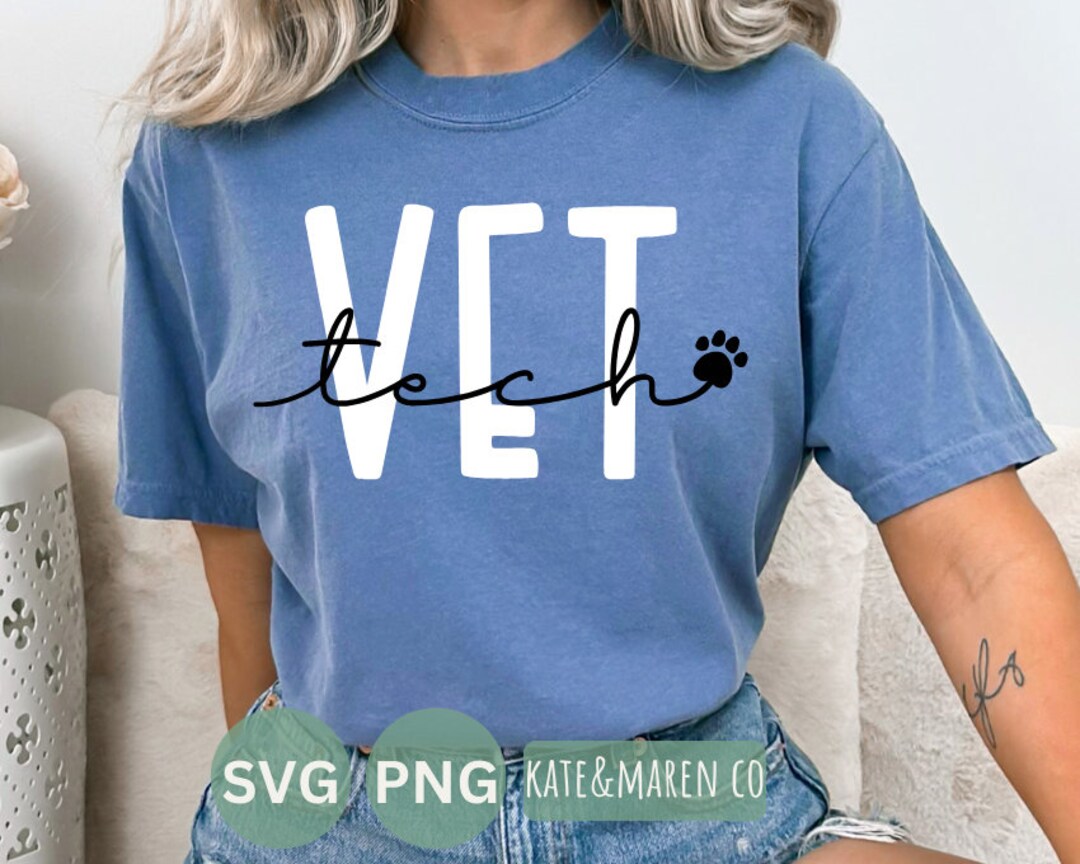 Vet Tech Svg, Veterinary Technician Svg, Veterinary Tech Svg, Cricut Cut Files and Sublimation