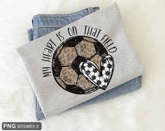 Fußball Mama PNG - Herz auf dem Spielfeld (Digital Download)