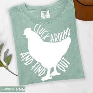 lustige Huhn svg, guck herum und finde heraus svg, Huhn Cricut-Schnittdatei und Sublimation