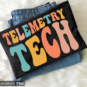 Telemetry Tech SVG PNG: Cardiac Design, Cardiology Design (Digital Download)