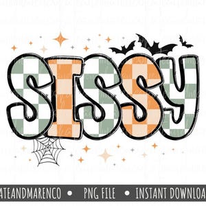Halloween Sissy PNG: Sister Fall Sublimation Design (Digital Download)