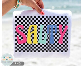 Salty Summer Vacation PNG: Beach Sublimation Design (Digital Download)