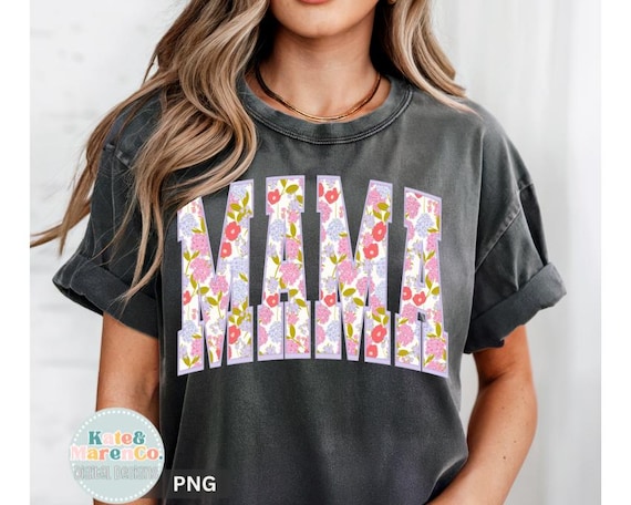 Spring Mama PNG: Preppy Floral Mom Coquette Design (Digital Download)