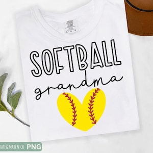 softball grandma svg, that&#39;s my granddaughter png, cricut cut file and sublimation