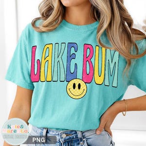 Lake Bum PNG: Retro Summer Vacation Design (Digital Download) image 1