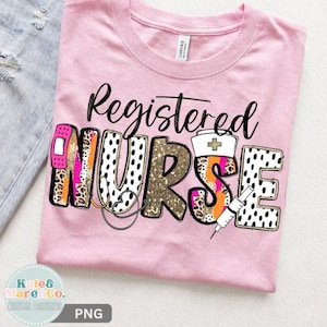 Registered Nurse PNG: RN Sublimation Design (Digital Download)