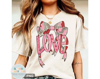 Camouflage Valentine PNG: Preppy Pink Camo Valentine's Day Design (Digital Download)