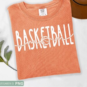 Mamá de baloncesto SVG, mamá de baloncesto PNG, archivo de corte Cricut y sublimación