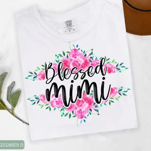 Blessed Mimi PNG: Floral Mimi Design (Digital Download)