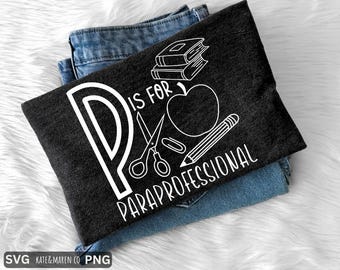 Paraprofessionelle SVG PNG: Lehrer Assistent Design (Digitaler Download)
