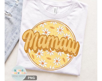 Mamaw Flower PNG: Floral Mamaw Design (Digital Download)