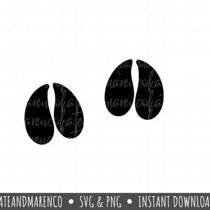 Cow Hoof Print SVG PNG: Farm Animal Design (Digital Download)