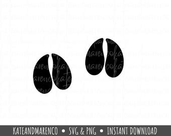 Cow Hoof Print SVG PNG: Farm Animal Design (Digital Download)