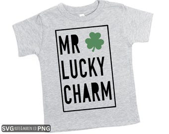 Mr. Lucky Charm SVG PNG: Jungen St. Patrick's Day Design (Digitaler Download)