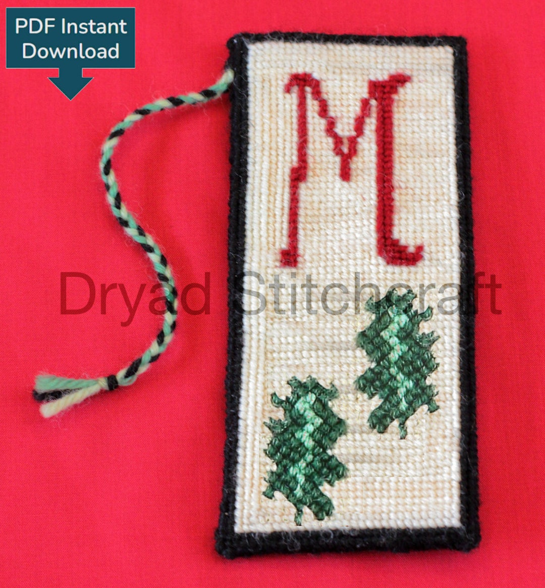 PDF Pattern, Holly, Bookmark, Personalise, Tapestry, Make Yourself, DIY ...