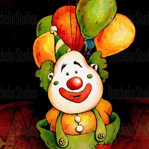 Happy Clown Painting - Etsy Sweden