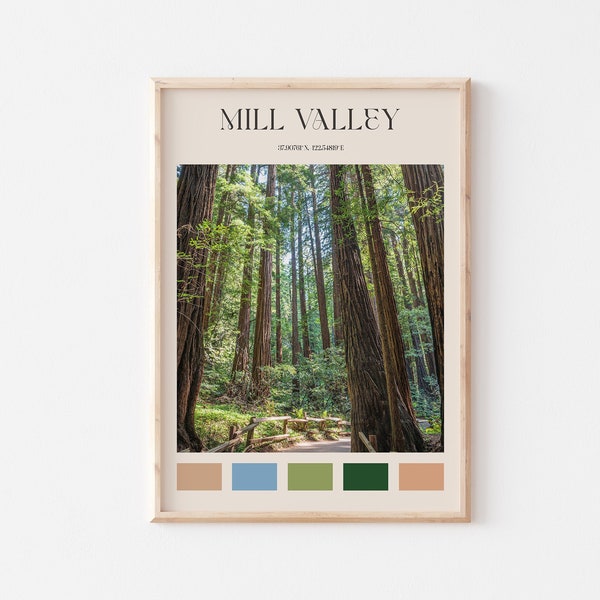 Mill Valley Print, Mill Valley  Wall Art, Mill Valley Poster, Mill Valley Photo, Mill Valley Poster Print, California Travel #AA852