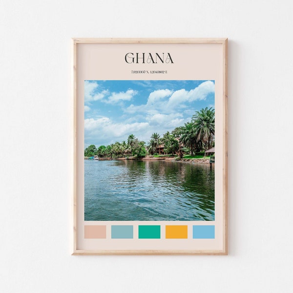 Ghana Print, Ghana Wall Art, Ghana Poster, Ghana Foto, Ghana Poster Print, Ghana Wall Decor, Ghana Travel Art #AA342