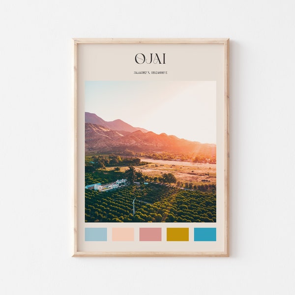 Ojai Print, Ojai Wall Art, Ojai Poster, Ojai Photo, Ojai Poster Print, Ojai Wall Decor, California Travel #AA625