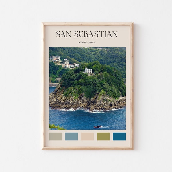 San Sebastian Print, San Sebastian Wall Art, San Sebastian Poster, San Sebastian  Photo, San Sebastian Poster Print, San Sebastian #AA761