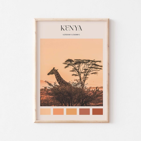Kenya Print, Kenya Wall Art, Kenya Poster, Kenya Photo, Kenya Poster Print, Kenya Wall Decor, Kenya travel art, Africa travel art #AA523