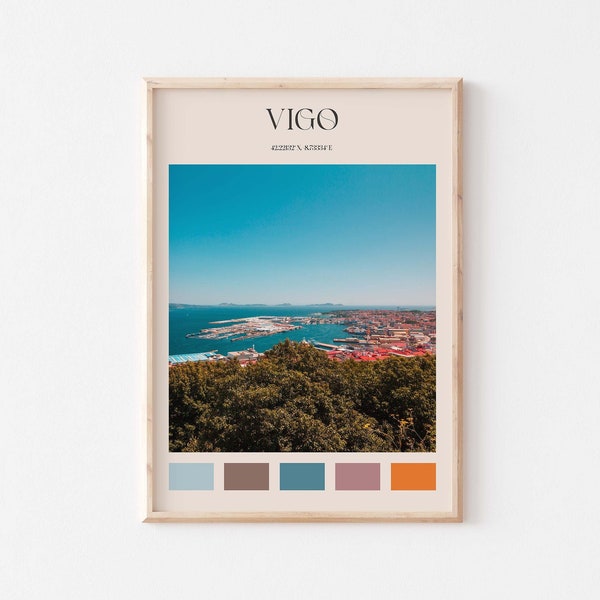 Vigo Print, Vigo Wandkunst, Vigo Poster, Vigo Foto, Vigo Poster Druck, Vigo Wand Dekor, Vigo Reise Poster, Spanien Poster #AA332