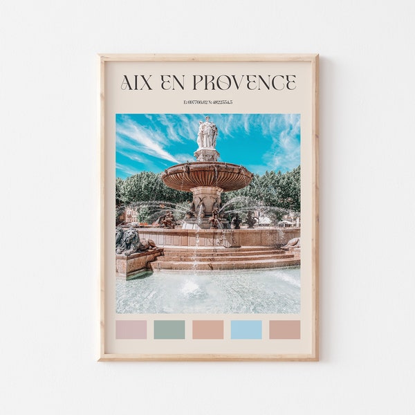 Aix-en-Provence Print, Aix-en-Provence Wall Art, Aix-en-Provence Poster, Aix-en-Provence Photo, Aix-en-Provence Wall Decor, France #BB243