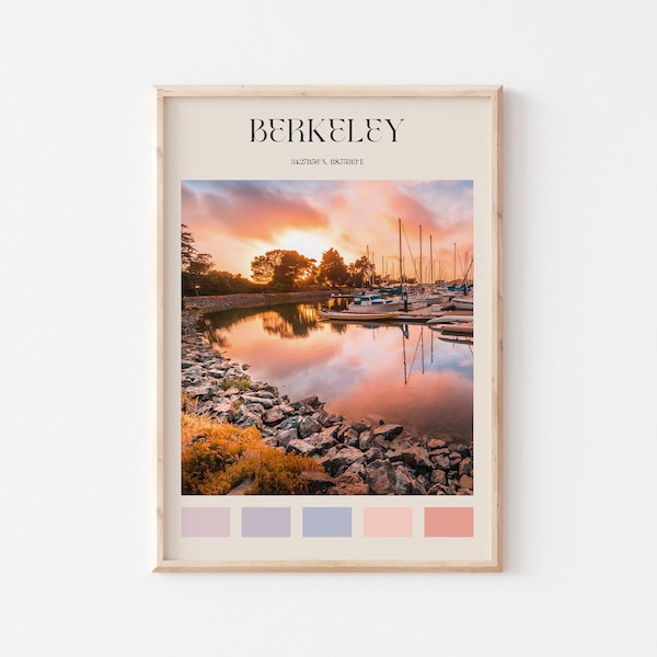 Berkeley Print, Berkeley Wall Art, Berkeley Poster, Berkeley Photo, Berkeley Poster Print, Berkeley Wall Decor, California Poster #AA676