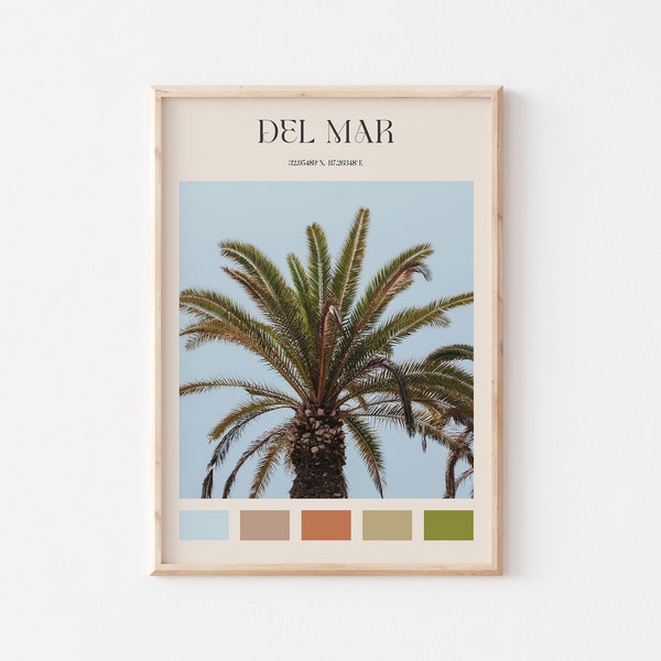 Del Mar Print, Del Mar Wall Art, Del Mar Poster, Del Mar Photo, Del Mar Poster Print, Del Mar Wall Decor, California Travel #AA826