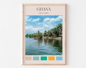 Ghana Print, Ghana Wall Art, Ghana Poster, Ghana Photo, Ghana Poster Print, Ghana Wall Decor, Ghana Travel Art #AA342