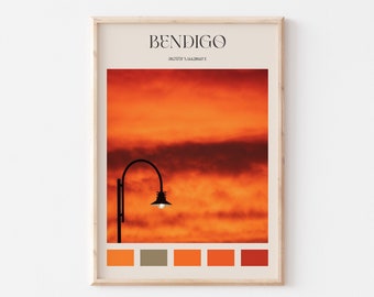 Bendigo Print, Bendigo Wall Art, Bendigo Poster, Bendigo Photo, Bendigo Poster Print, Bendigo Wall Decor, Australia Travel #BB518