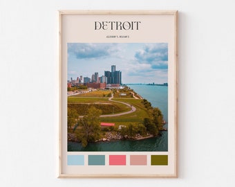Detroit Print, Detroit Wall Art, Detroit Poster, Detroit Photo, Detroit Poster Print, Detroit Wall Decor, Detroit Travel Poster #AA550
