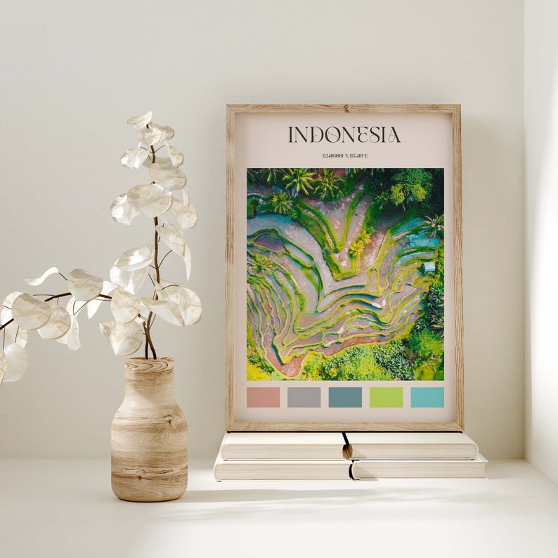 Indonesia Print Indonesia Wall Art Indonesia Poster Etsy