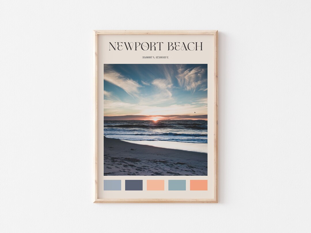 Newport Beach Print, Newport Beach Wall Art, Newport Beach Poster