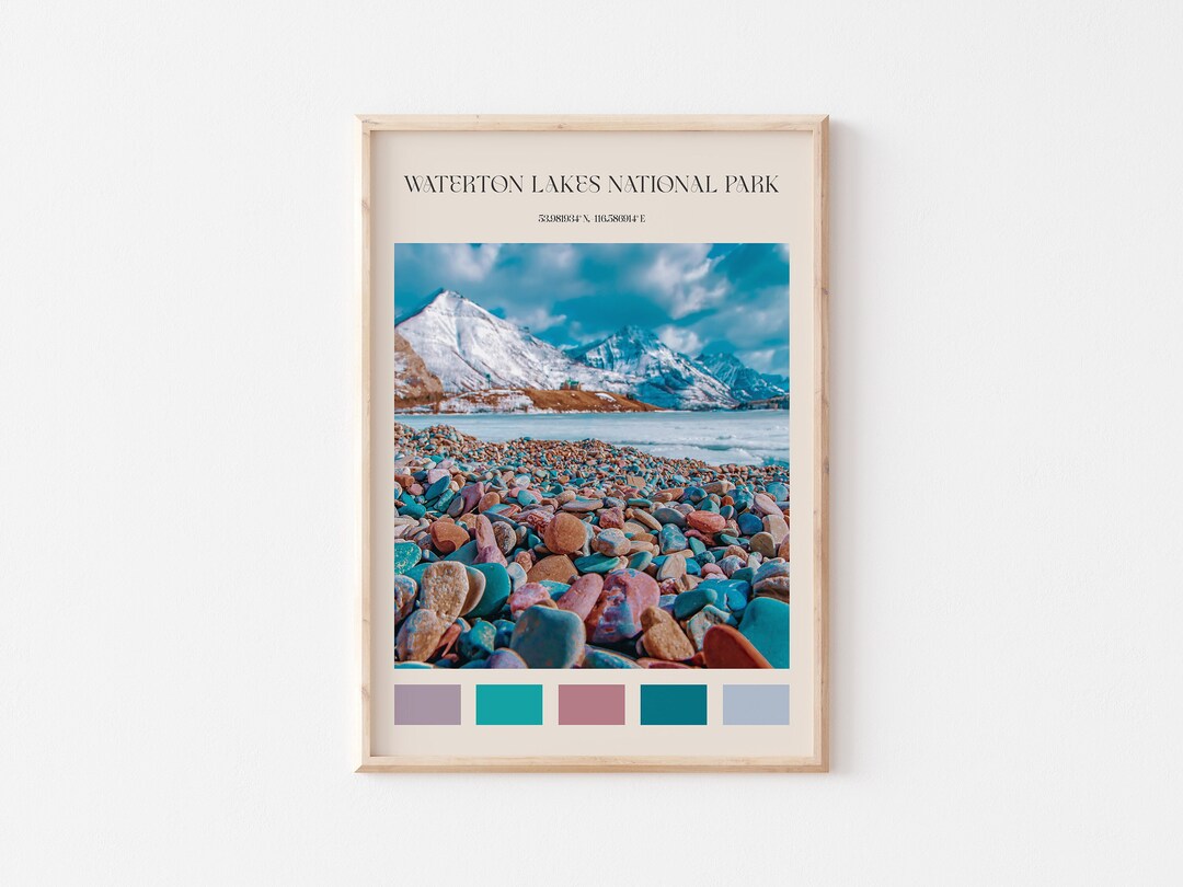 Waterton Lakes Print, Waterton Lakes Wall Art, Waterton Lakes Poster