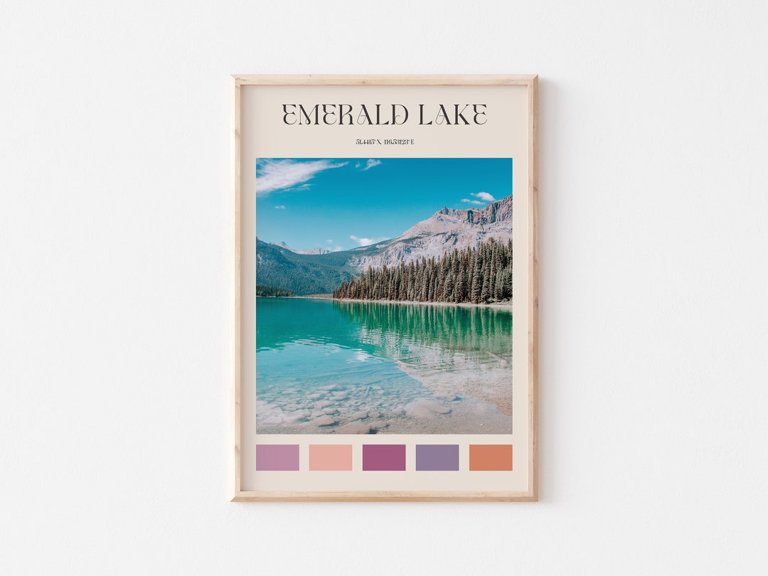 Emerald Lake Print, Emerald Lake Wall Art, Emerald Lake Poster, Emerald