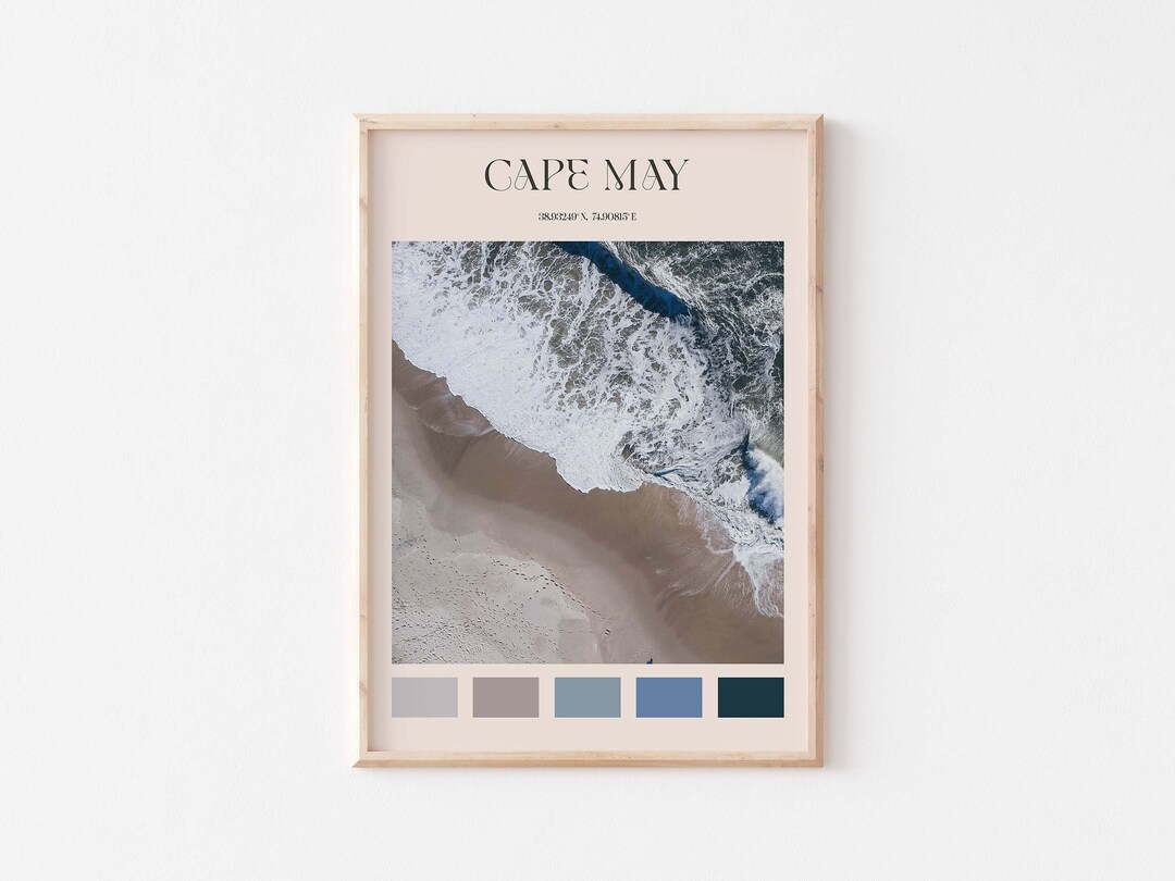 Cape May Print Cape May Wall Art Cape May Poster Cape May Etsy