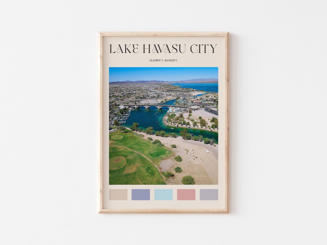 Lake Havasu City Print, Lake Havasu City Wall Art, Lake Havasu City